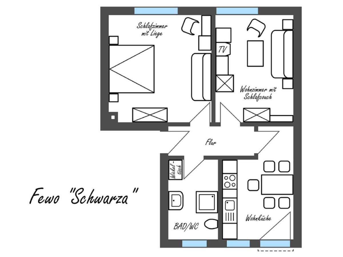 Feriengut Dietzsch Apartment Poritzsch Ruang foto